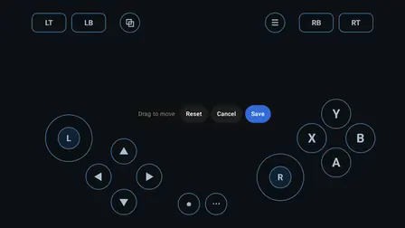 DroidDeck controller layout editor with button mapping on Android
